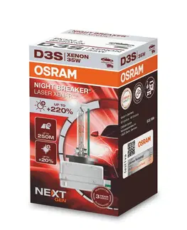 Autožárovky OSRAM D3S 42V XENARC NIGHT BREAKER LASER +220% 3 roky záruka 1ks 66340XNN