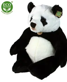Hračky RAPPA - Plyšová panda sedící 46 cm ECO-FRIENDLY