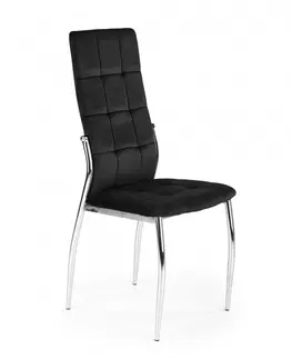 Židle HALMAR Jídelní židle K416 černá/stříbrná