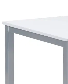Bydlení a doplňky Minimalistický jídelní stůl, šedo-bílá, 110 x 70 x 75 cm