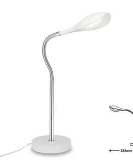 Stolní lampy do kanceláře BRILONER LED stolní lampa, 40 cm, 4,5 W, bílé BRILO 7505-016