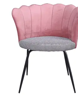 Židle Jídelní křeslo Růžová