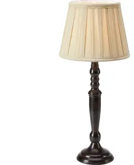 Lampy Markslöjd Markslöjd 108776 - Stolní lampa CHOCOLAT 1xE27/40W/230V hnědá/béžová 