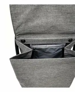 Nákupní tašky a košíky Rolser Nákupní taška na kolečkách Com Tweed 8 Black Tube, šedá
