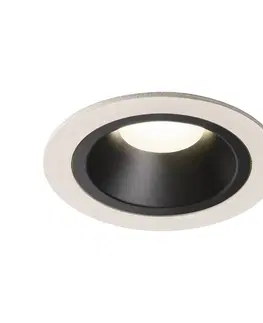 LED podhledová svítidla SLV BIG WHITE NUMINOS DL M vnitřní LED zápustné stropní svítidlo bílá/černá 4000 K 40° včetně listových pružin 1003904