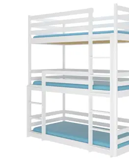 Postele ArtAdrk Patrová postel TEDRO | 80 x 180 cm Barva: Bílá