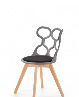 Židle Jídelní židle K308 Halmar Šedá / černá