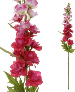 Květiny Umělá květina Ostrožka tm. růžová, 70 x 8 cm
