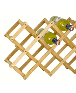Stojany na víno Dřevěný regál na 10 lahví