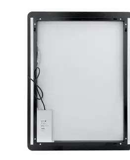 Koupelnová zrcadla Nimco zrcadlo LED senzor  800 x 600 Model 42000 černá mat ZPC 42003V-90 ZPC 42003V-90