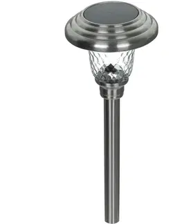 Zahradní lampy Retlux RGL 114 Solární zapichovací svítidlo nerez, 1x LED studená bílá