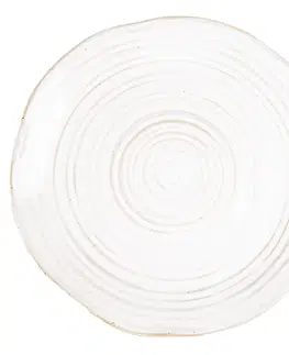 Talíře Béžový keramický dezertní talíř Groa - Ø 18*2 cm Clayre & Eef 6CE1437