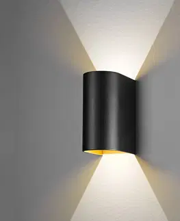 Nástěnná svítidla Egger Licht LED nástěnné světlo Feeling, černo-zlatá