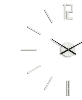 Nalepovací hodiny ModernClock 3D nalepovací hodiny Carlo bílé