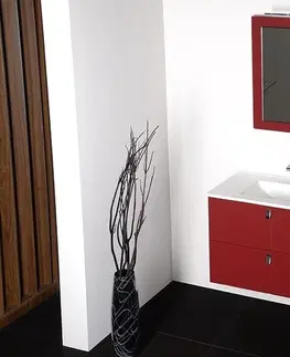 Koupelnový nábytek SAPHO MITRA dvojumyvadlová skříňka 121,5x55x46 cm, bordó MT123