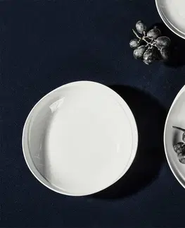Talíře Konsimo Porcelánová jídelní souprava pro 6 osob RESEDA bílá