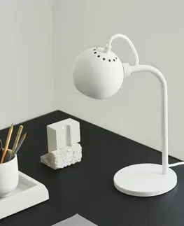 Stolní lampy FRANDSEN FRANDSEN Ball Single stolní lampa, bílá