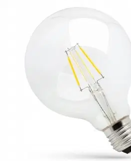 Žárovky Spectrum LED LED kulatá žárovka GLOB 4W E27 COG CLEAR teplá bílá