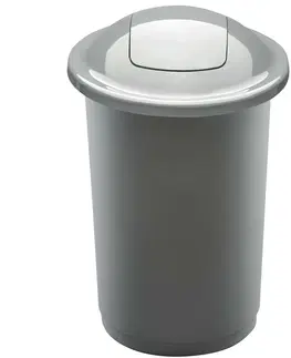 Odpadkové koše Odpadkový koš na tříděný odpad Top Bin 50 l, stříbrná