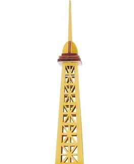 3D puzzle Woodcraft construction kit Dřevěné 3D puzzle Eiffelova věž žlutá