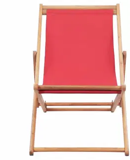 Zahradní křesla a židle Skládací plážová židle látková Vícebarevné