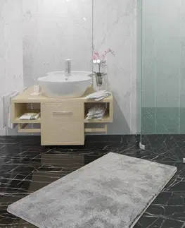 Koupelnové předložky L'essentiel Koupelnový kobereček TAMARA 80x140 cm světle šedý