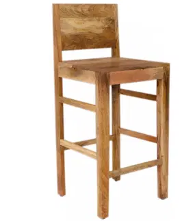 Židle Barová židle Hina 45x105x45 z mangového dřeva