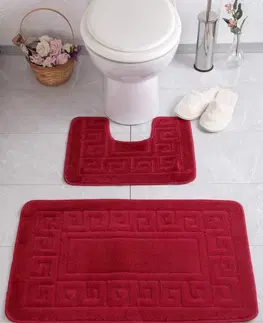 Koupelnové předložky L'essentiel Koupelnová sada koberečků ETHY červená