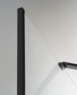 Sprchové zástěny POLYSAN ZOOM LINE BLACK čtvercová sprchová zástěna 900x900, čiré sklo ZL5415B