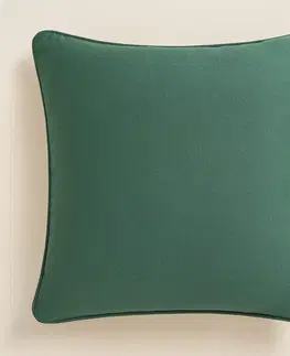 Dekorační povlaky na polštáře Elegantní povlak na polštář v zelené barvě 40 x 40 cm