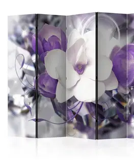 Paravány Paraván Purple Empress Dekorhome 135x172 cm (3-dílný)