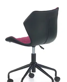 Kancelářské židle HALMAR Kancelářská židle Dorie růžová/černá