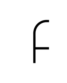Designová nástěnná svítidla Artemide Alphabet of Light - malé písmeno f 1202f00A