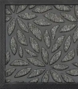 Rohožky Kontrast Obdélníková rohožka PLANTS 40x60 cm šedá