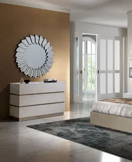 Luxusní a stylové postele Estila Moderní čalouněná postel Gala s nadčasovým chesterfield prošíváním 140-180cm