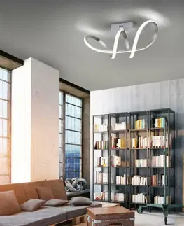 Designová stropní svítidla LEUCHTEN DIREKT is JUST LIGHT LED stropní svítidlo, bílé, stmívatelné, IP20, do interiéru krokově stmívatelné 3000K