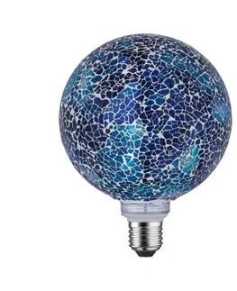 Stmívatelné LED žárovky Paulmann Paulmann E27 LED globe 5W Miracle Mosaic modrá