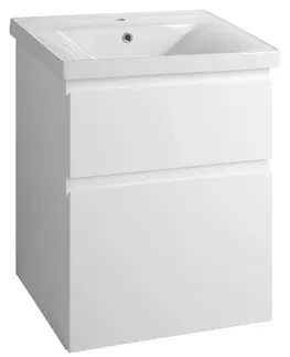 Koupelnový nábytek AQUALINE ALTAIR umyvadlová skříňka 57x72,5x45cm, bílá AI260