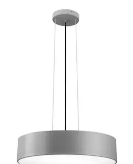 Moderní závěsná svítidla Nova Luce Moderní závěsné svítidlo Finezza ve třech barevných provedeních - 3 x 10 W, pr. 500 mm, matná šedá NV 550402