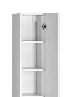 Koupelnový nábytek AQUALINE ZOJA/KERAMIA FRESH skříňka vysoká 25x140x20cm, bílá 51125