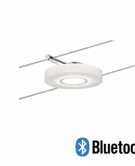 Svítidla pro lankové osvětlení Paulmann Smart lankový spot DiscLED I 4W DC satén bílá barva nastavitelná 501.13 P 50113