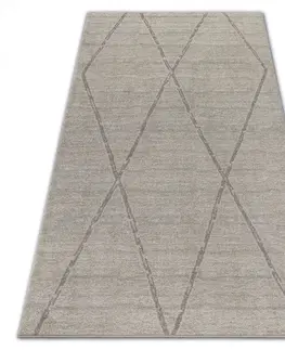 Koberce a koberečky Dywany Lusczow Kusový koberec SOFT ROMBY krémovo-béžový, velikost 160x220