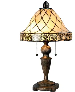 Svítidla Stolní lampa Tiffany Filigree - Ø 36*62 cm Clayre & Eef 5LL-5408