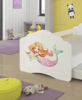 Postele ArtAdrk Dětská postel CASIMO II | s přistýlkou ​​a zábranou Provedení: Kočička v autě