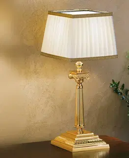 Stolní lampy Masiero Stolní lampa Sarafine, stínidlo Pongé, výška 41 cm