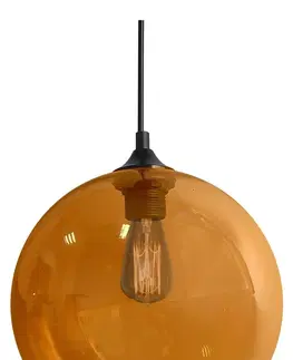 LED osvětlení Závěsná lampa EDISON Z Candellux Průhledná