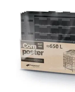 Kompostéry Prosperplast Kompostér COMPOREEN VAR 650 L černý 