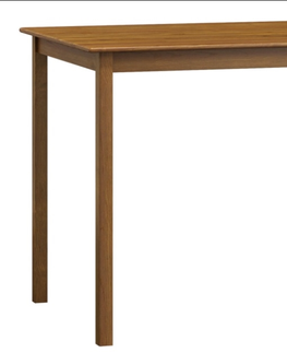 Jídelní stoly Stůl DASHEN 1, 80 x 50 cm, masiv borovice, moření dub