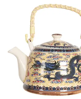 Džbány Porcelánová konvice na čaj s drakem - 18*14*12 cm / 0,8L Clayre & Eef 6CETE0086