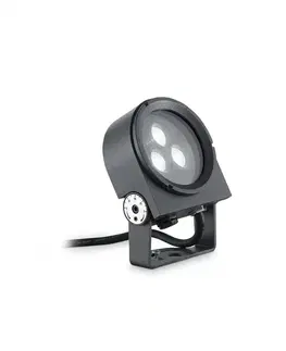 LED reflektory LED Venkovní reflektor Ideal Lux ULEX 08W SOURCE 261287 8,5W 640lm 3000K IP65 9cm antracitový